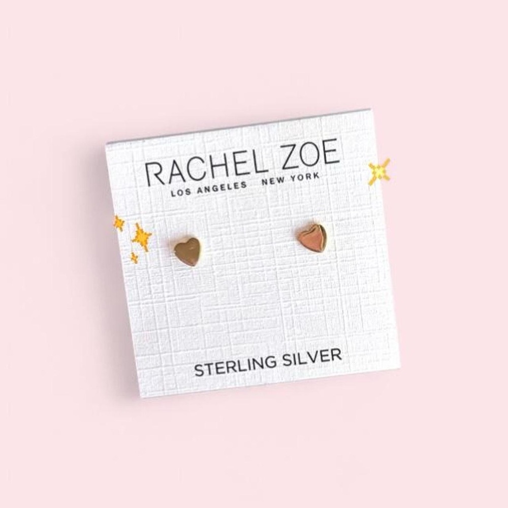 💛✨ Rachel Zoe | Delicate Gold Heart Earrings 💛